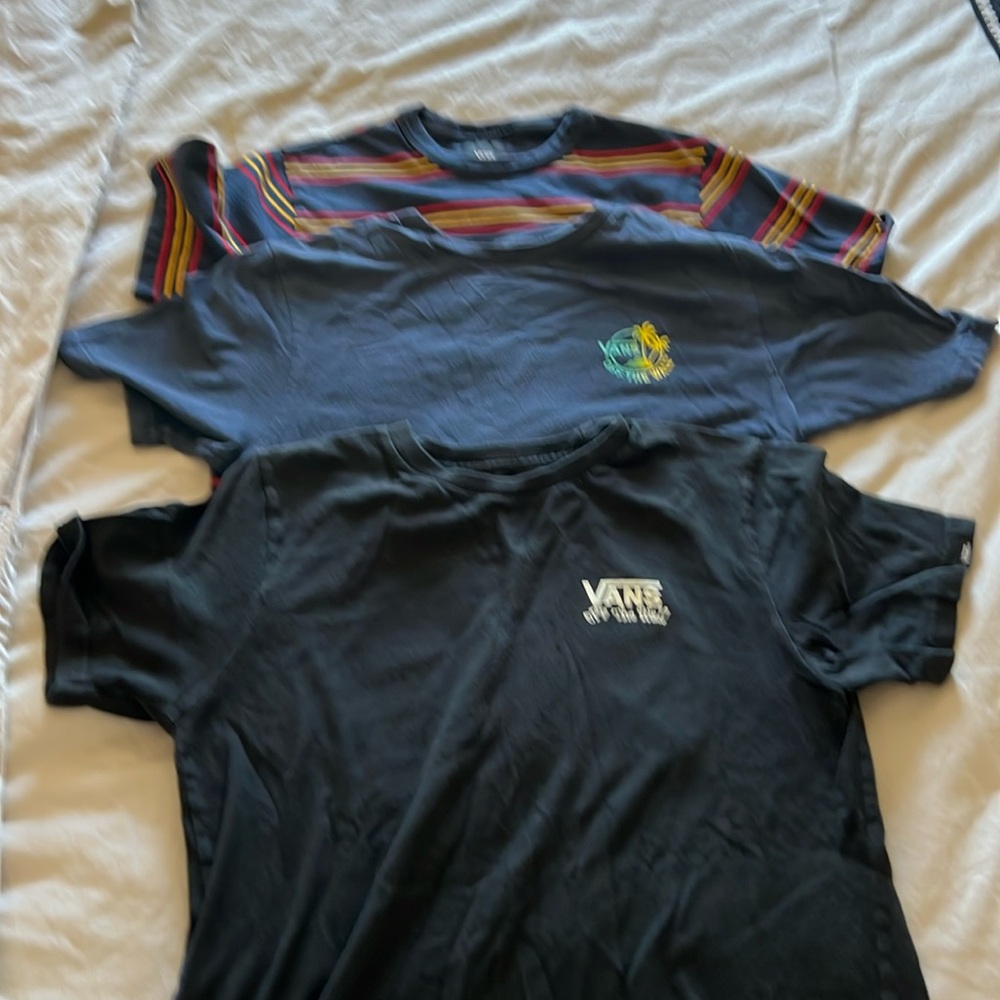 Boy - 3 X Vans T-shirts - M/10/12